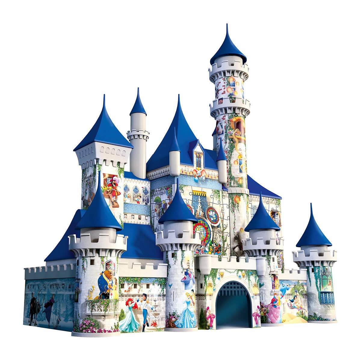 Puzzle 3D Château Disney 216 pièces couleur unique, RAVENSBURGER