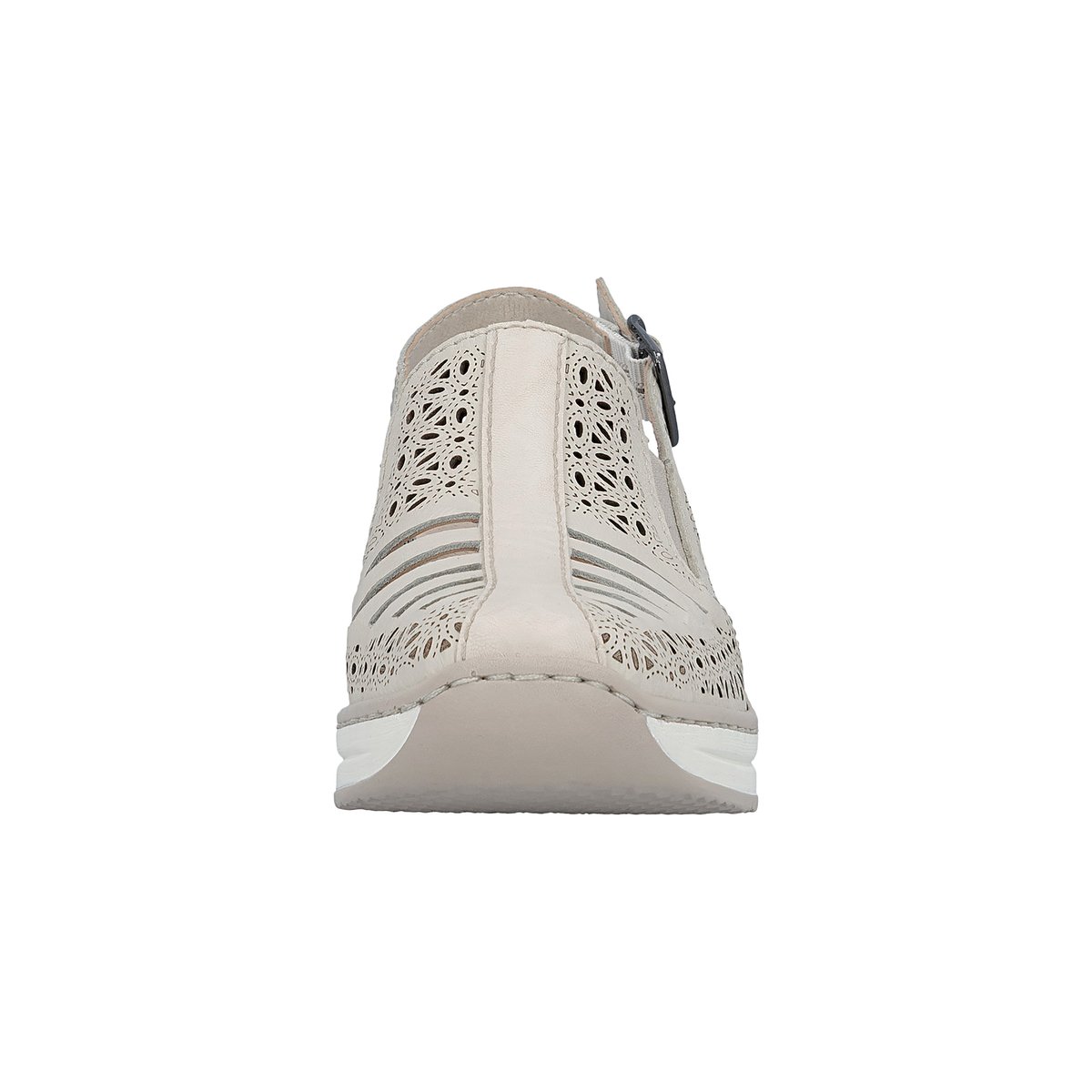 Sandales Compensé Cuir Massa beige, RIEKER