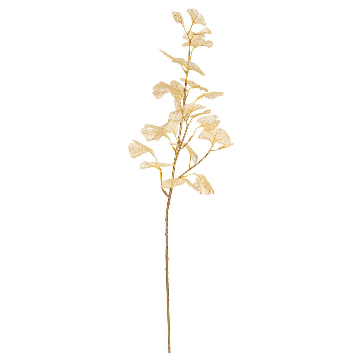 Branche Ginkgo doré 77cm doré, ATMOSPHERA