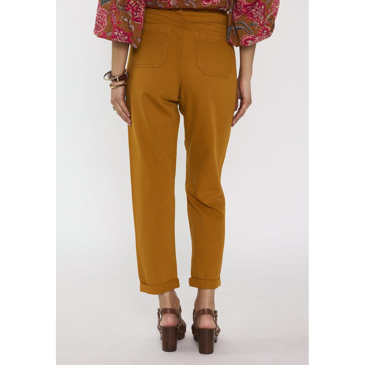Pantalon NALLA en coton ocre, Maison 123