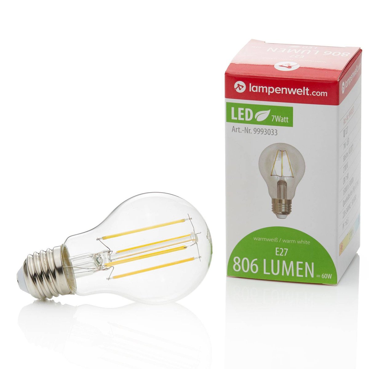 Ampoule E27 en verreLED, E27 LED couleur unique, LINDBY