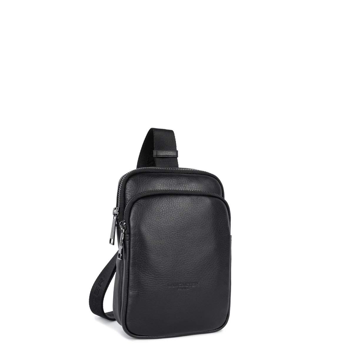 Sac body SOFT VINTAGE HOMME noir, LANCASTER