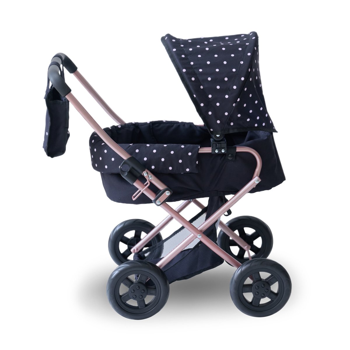 Poussette 2-en-1 classique avec accessoires nacelle et panier beige, TEAMSON KIDS