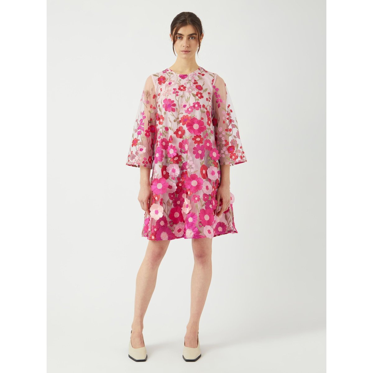 Robe Mi-Longue fuchsia purple, YAS