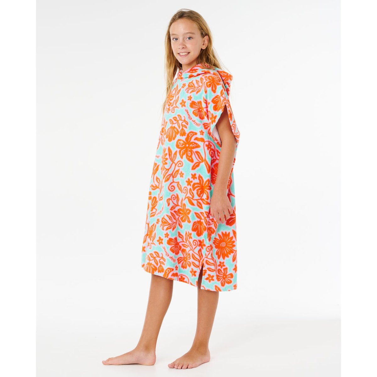 Poncho SURF en coton Mixed Fille sarcelle, RIP CURL