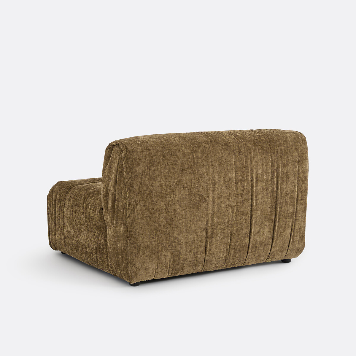 Élément chauffeuse pour canapé modulable, en chenille flammée, SWEETY bronze, LA REDOUTE INTERIEURS