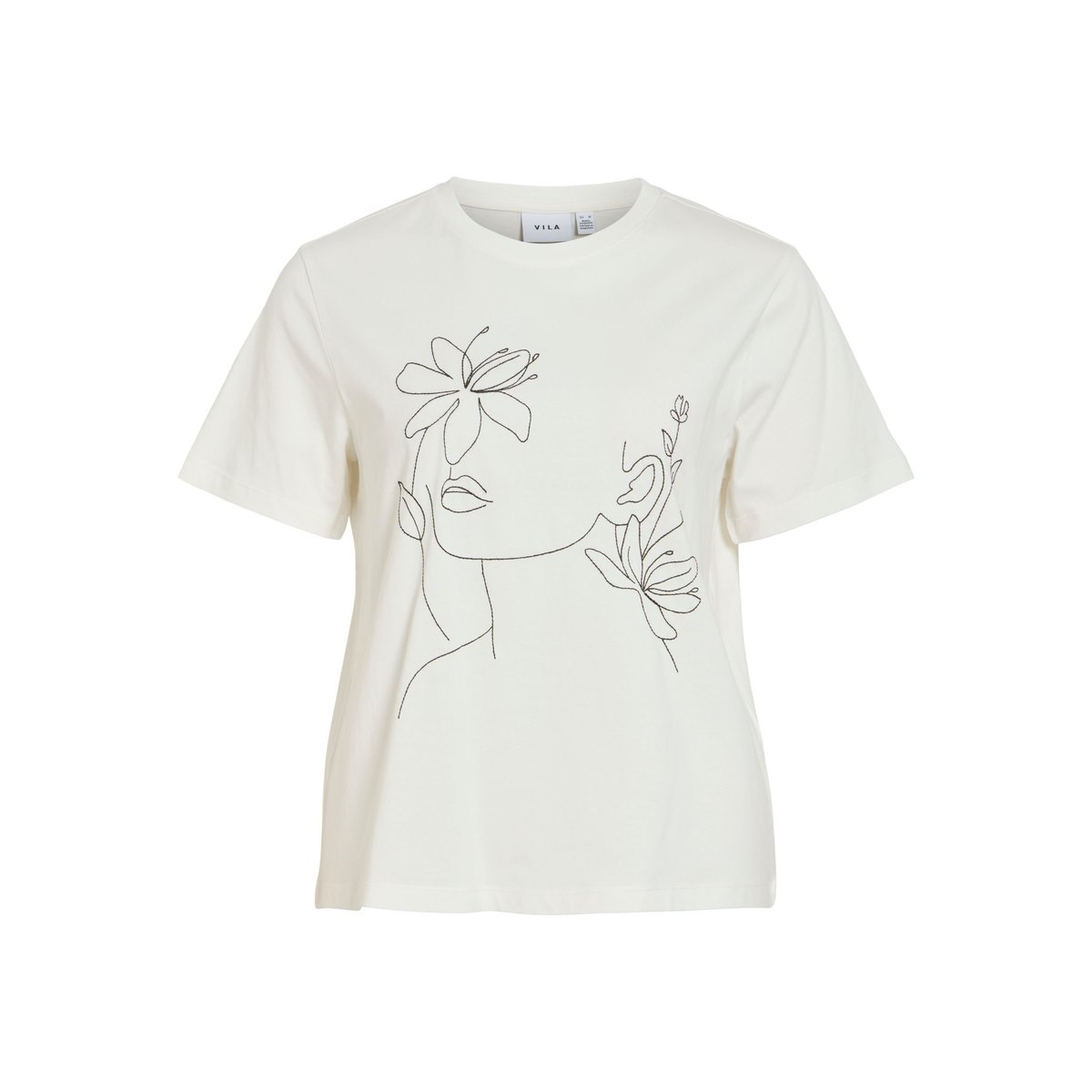 T-Shirt blanc - snow white1, VILA