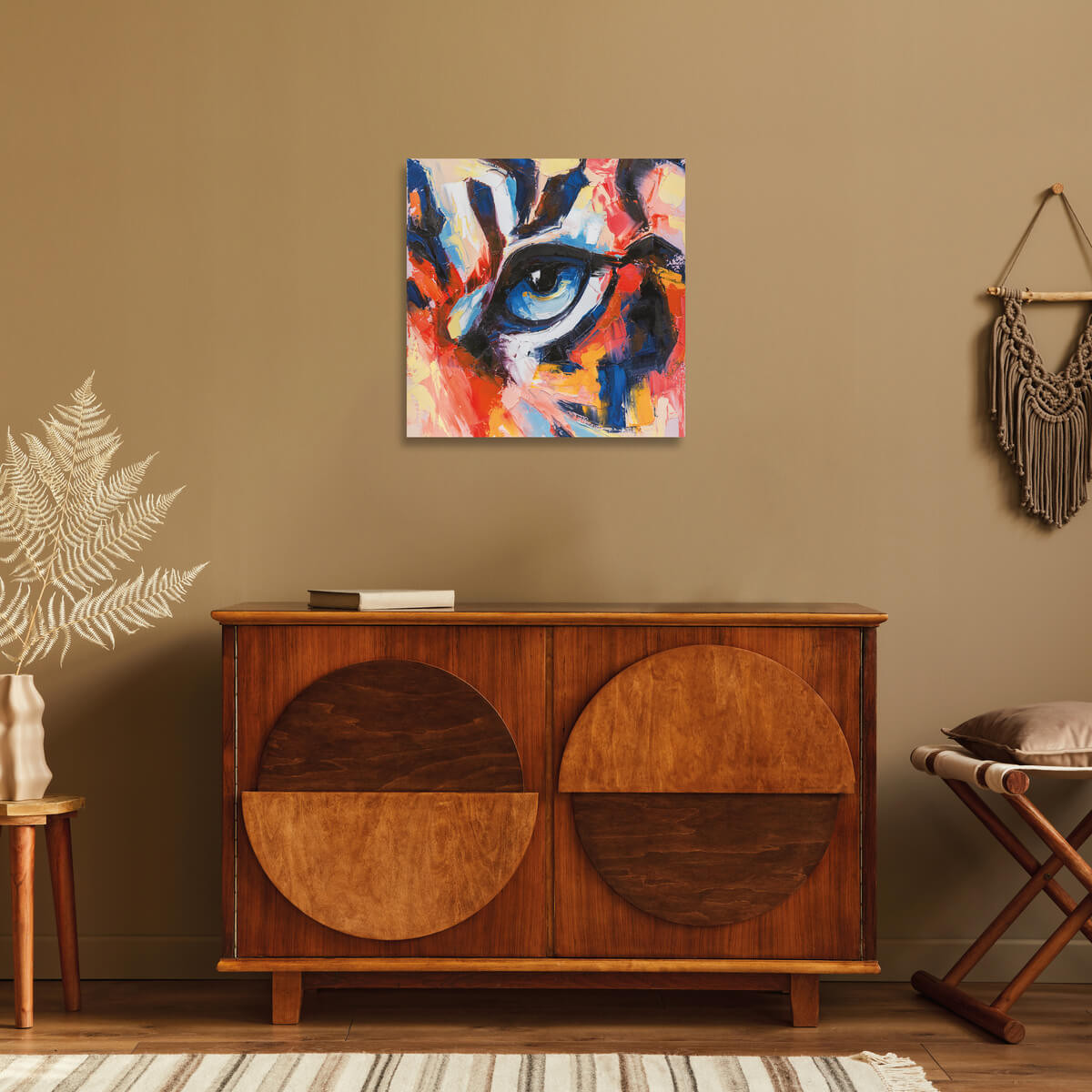 Tableau Mural il De Tigre ANIMAUX tableaux sur toile-rouge, CEANOTHE