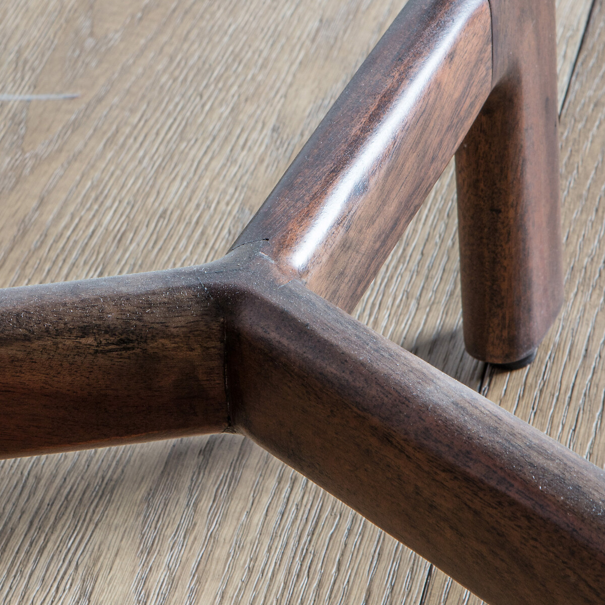 Dhuburi Marble & Walnut Rustic Side Table dark wood, ÉDITÉ
