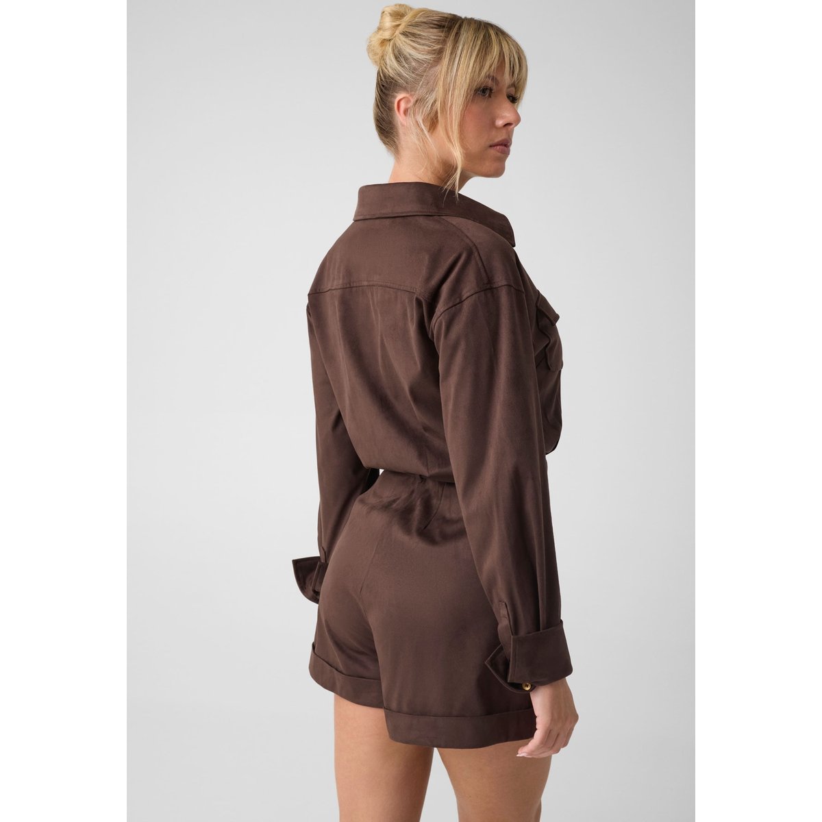 Combinaison Courte Ceinturée marron, GUESS
