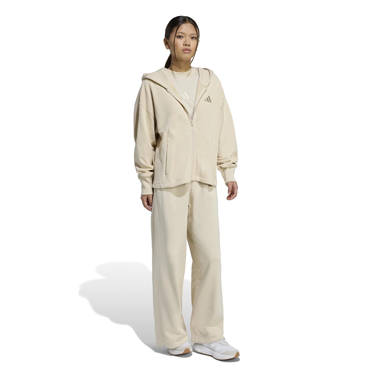 Sweat à capuche zippé All Szn beige clair, ADIDAS SPORTSWEAR