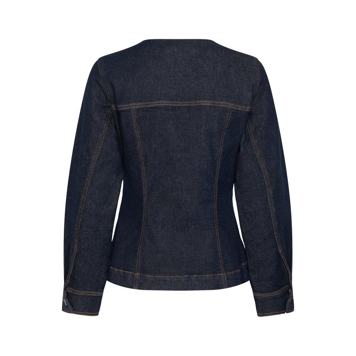 Chemise en jean manches longues bleu dark blue unwashed denim, KAFFE