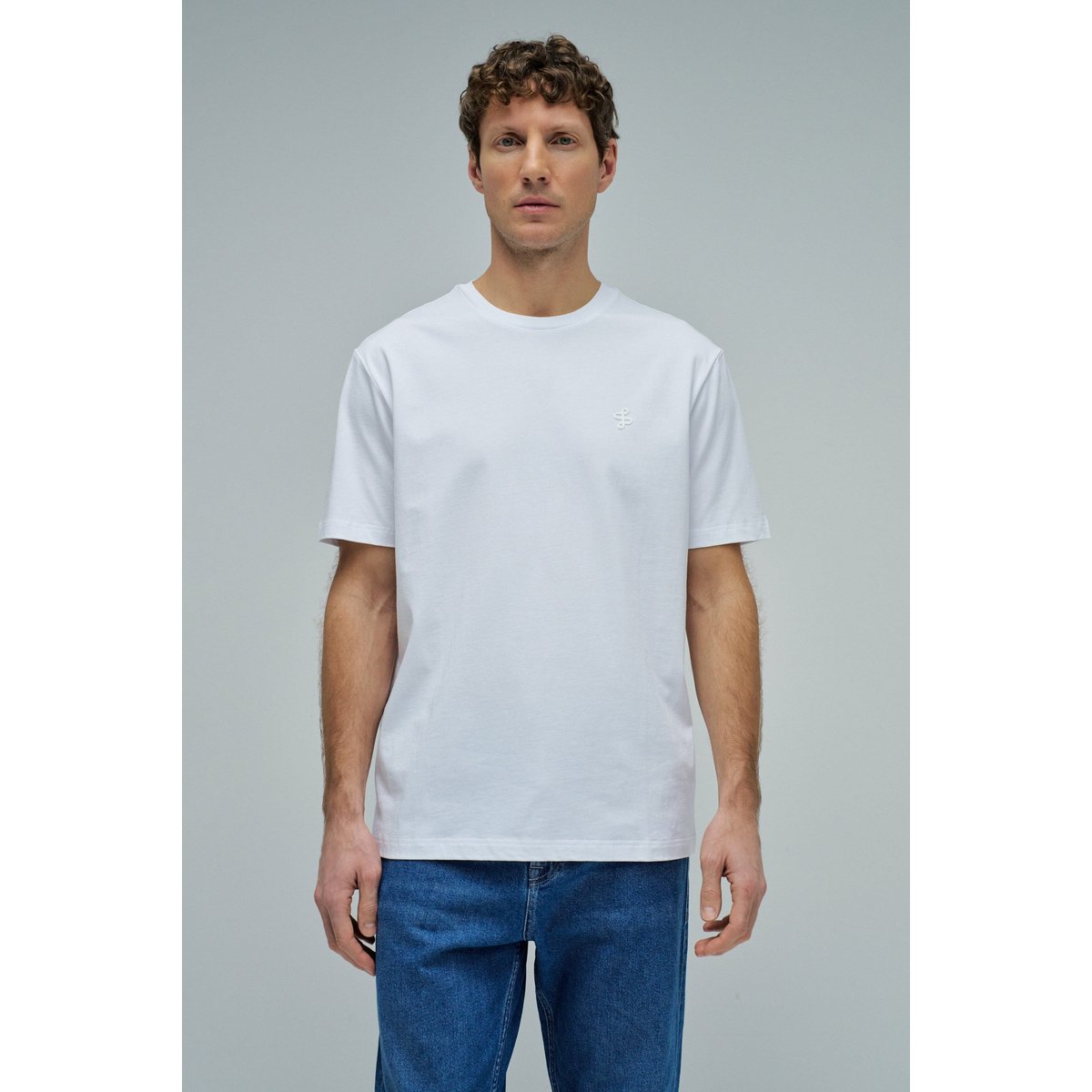 T-SHIRT AVEC BRANDING blanc, SALSA JEANS
