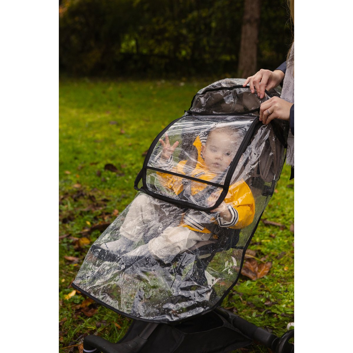 Housse de pluie coupe-vent pour poussette transparent, BEABA