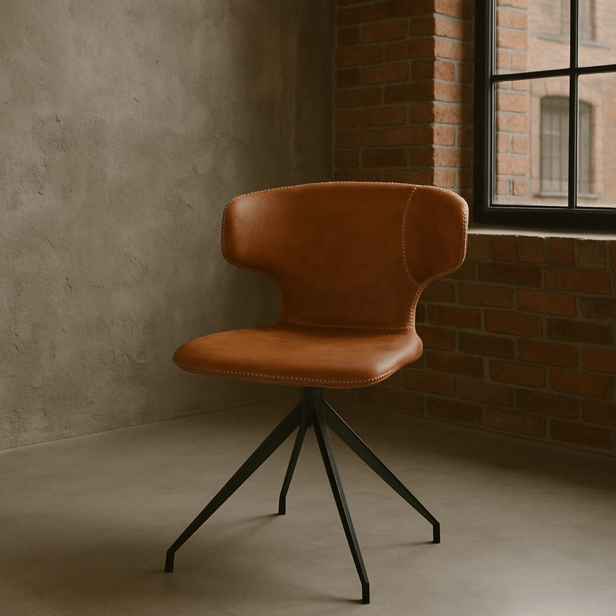 Chaise en simili, RUSTY marron, KARE DESIGN