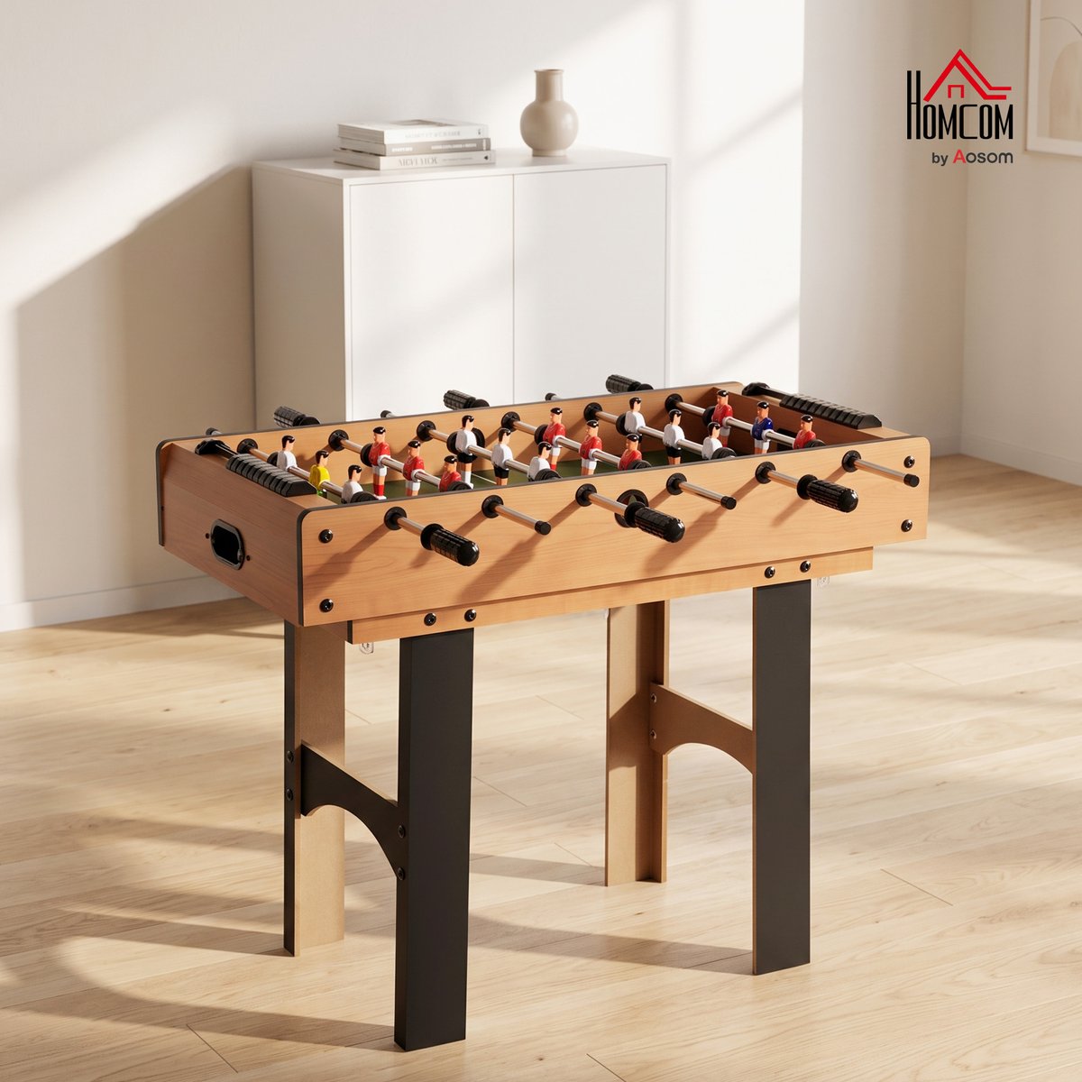 Table de billard multifonctionnelle MDF Bois orange, HOMCOM