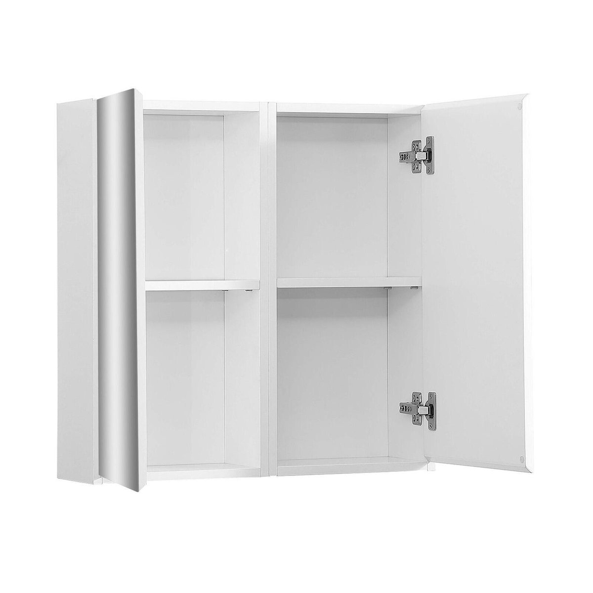 Armoire de toilette 60cm double porte avec miroir WILL blanc brillant, MOB IN