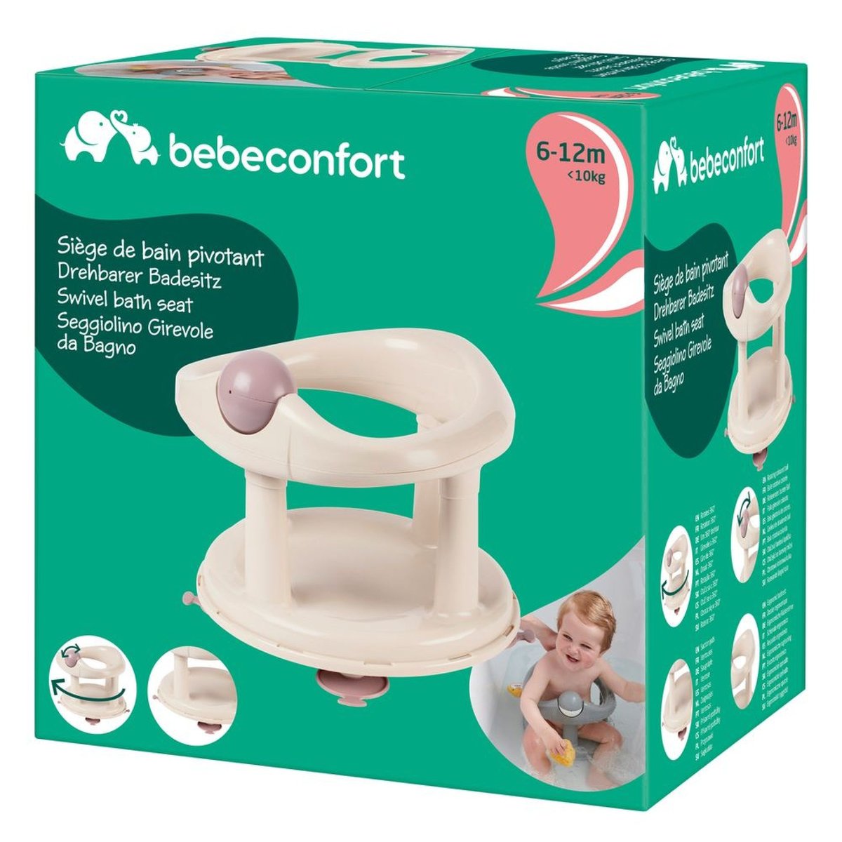 Anneau de bain pivotant beige, BEBECONFORT