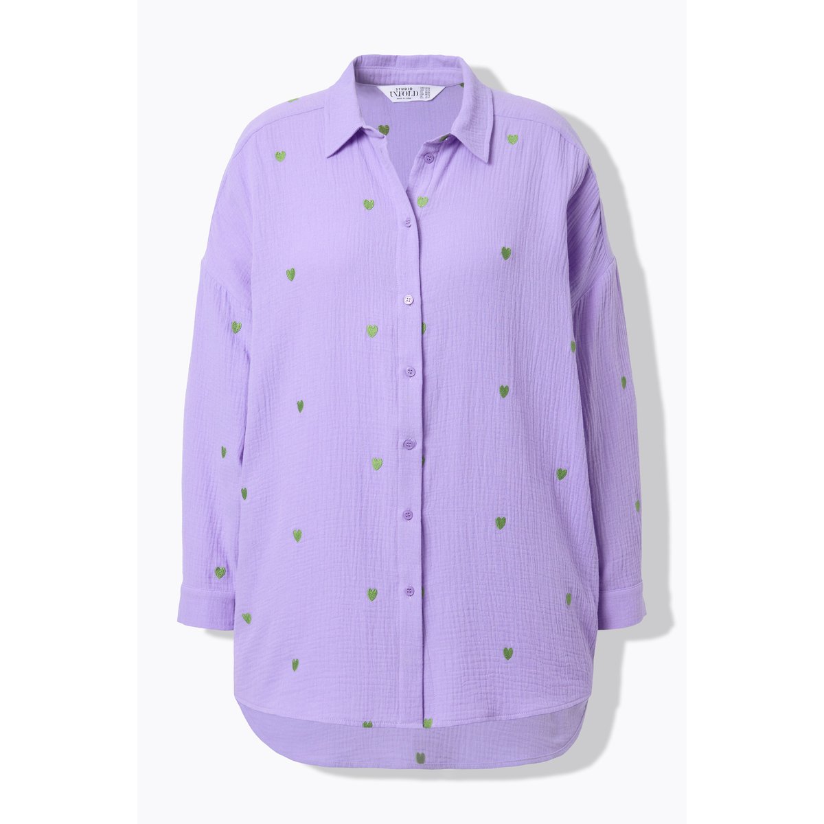 Blouse en mousseline oversized. violet, STUDIO UNTOLD
