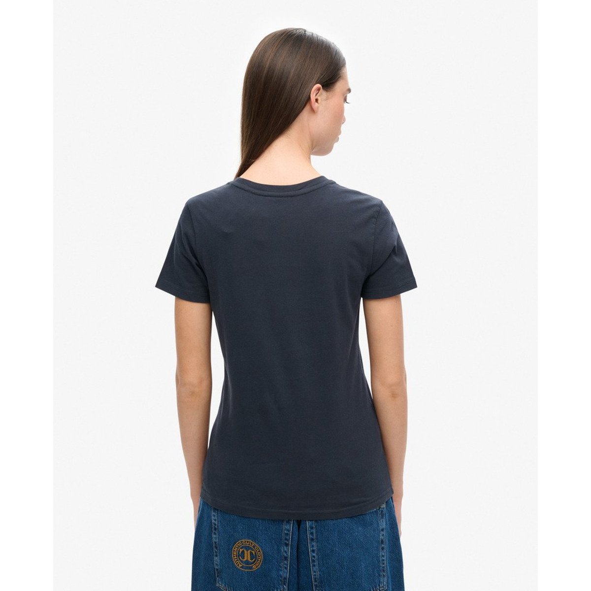T-shirt à logo Vintage bleu marine éclipse, SUPERDRY