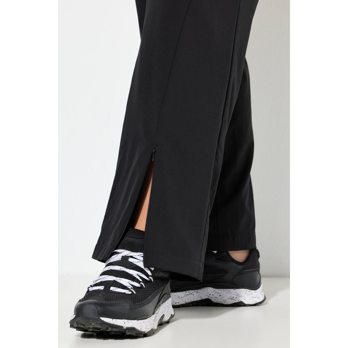 Pantalon technique jambe droite et taille noir, ULLA POPKEN
