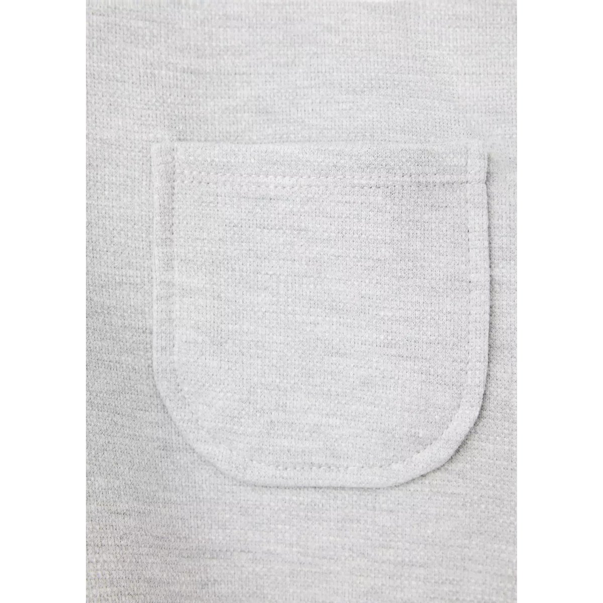 Sweat-shirt oversize poche gris chiné clair, MANGO BABY