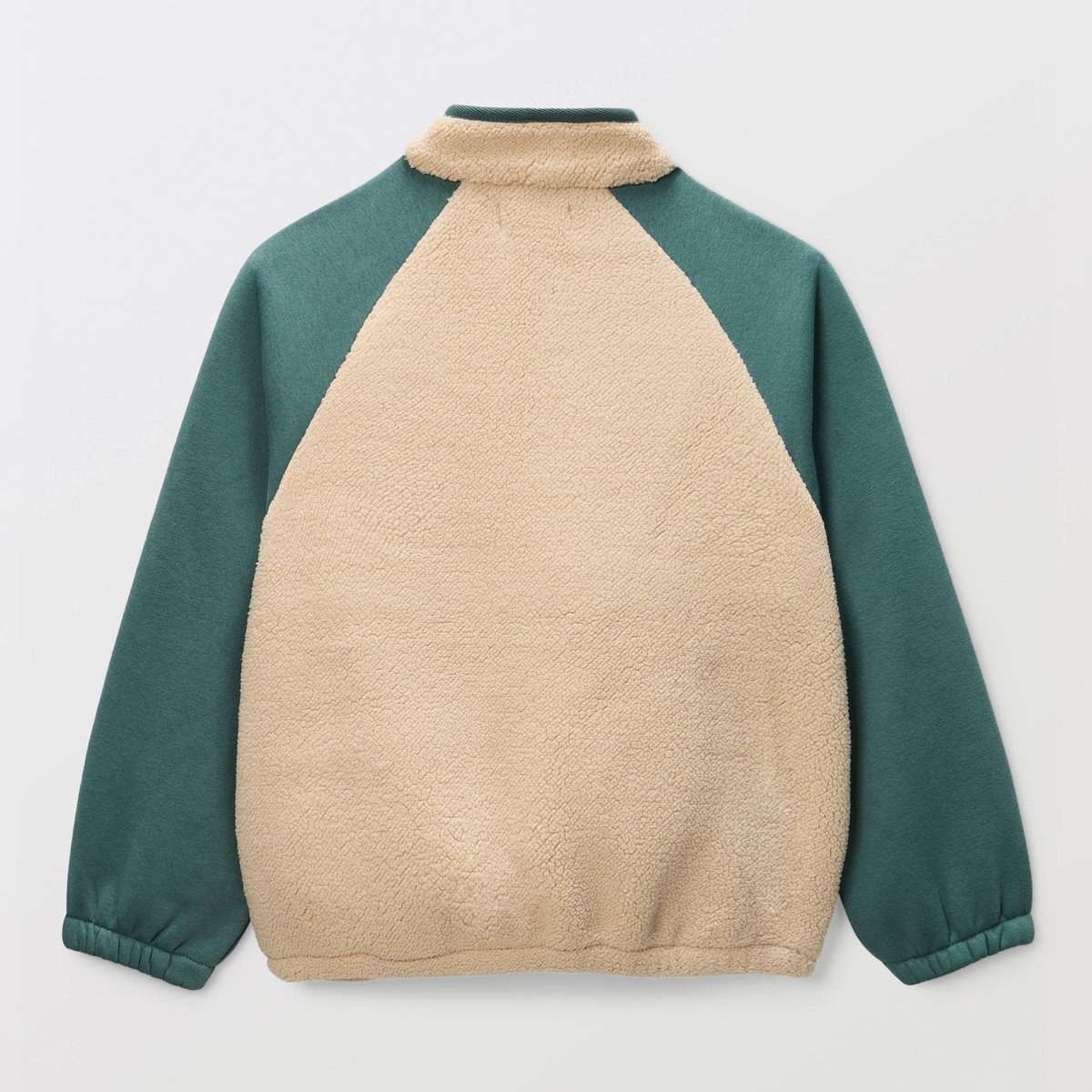 Sweat en sherpa avec poche kangourou eucalyptus, MONOPRIX