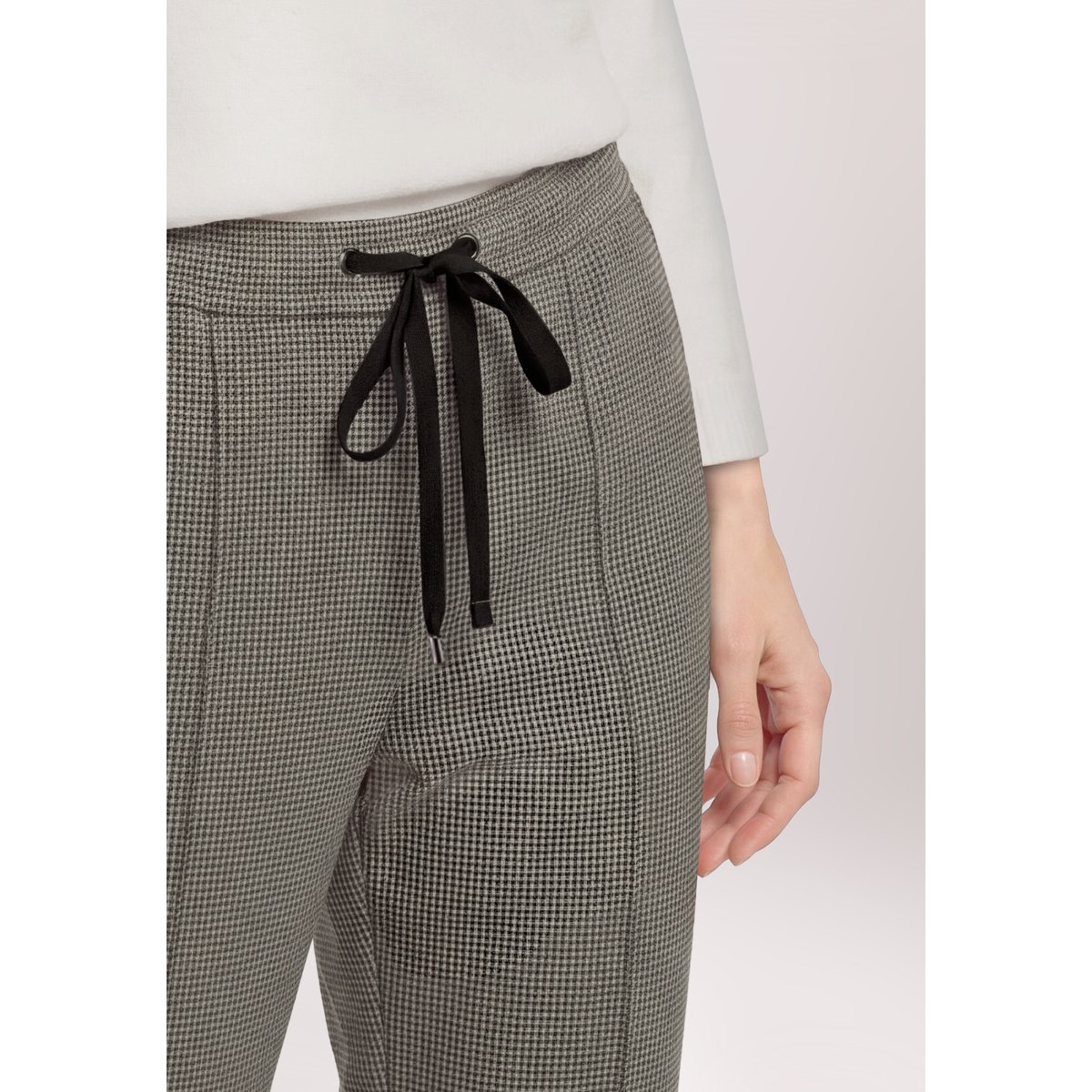 Pantalon à enfiler à motifs nature/black, BETTY & CO