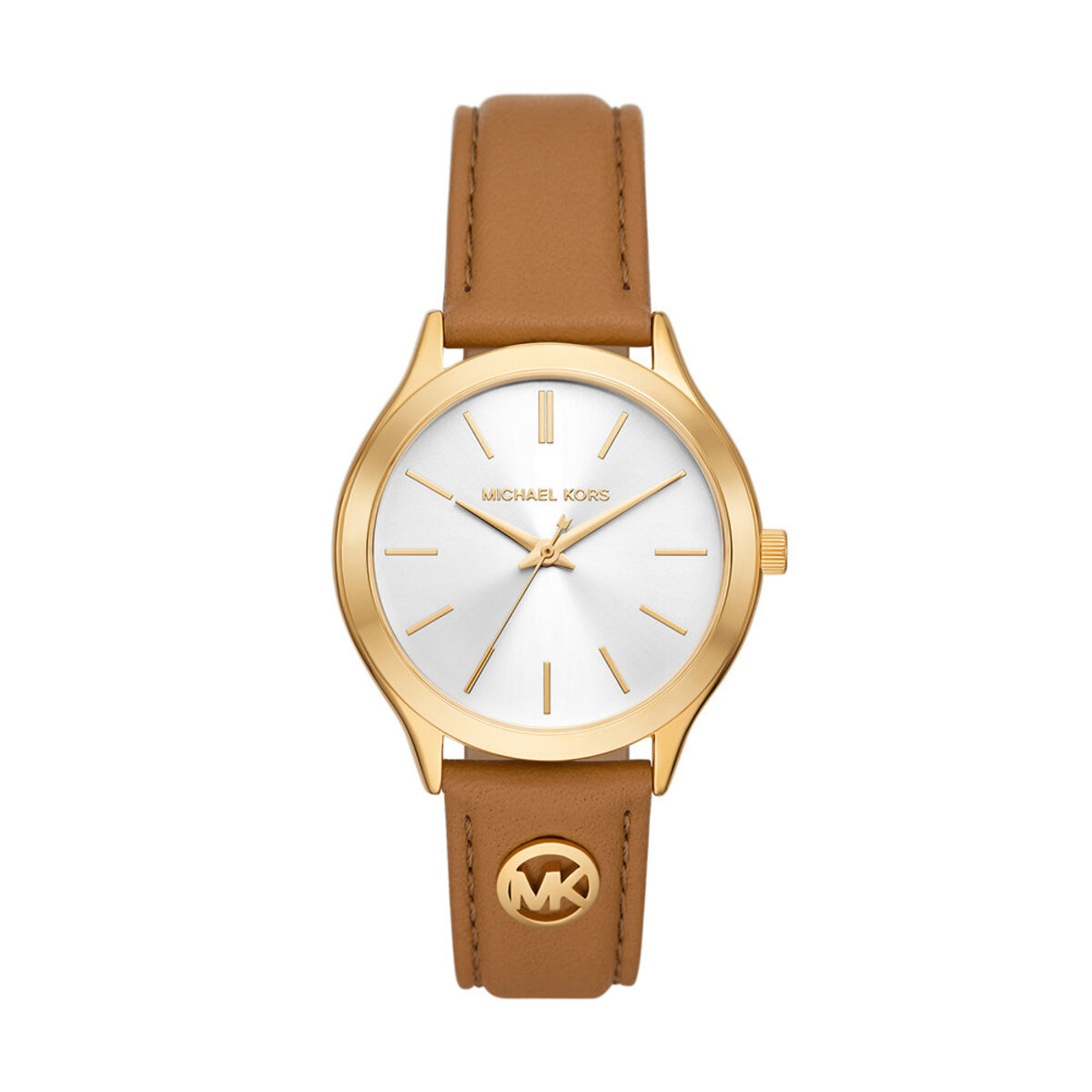 Montre Analogique SLIM RUNWAY doré argenté brun, MICHAEL KORS