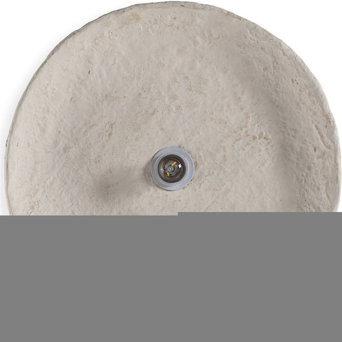 Applique ronde en papier mâché beige vieilli, RECOLLECTION