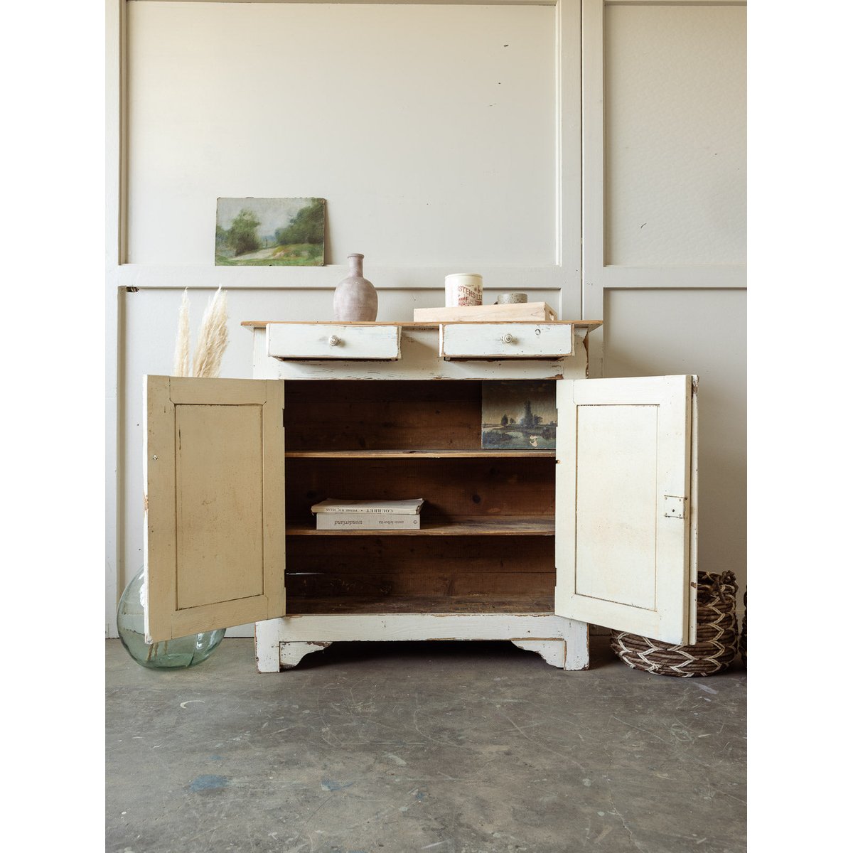 Buffet de campagne blanc Gilbert N°1663 - Bon état blanc, DEBONGOUT