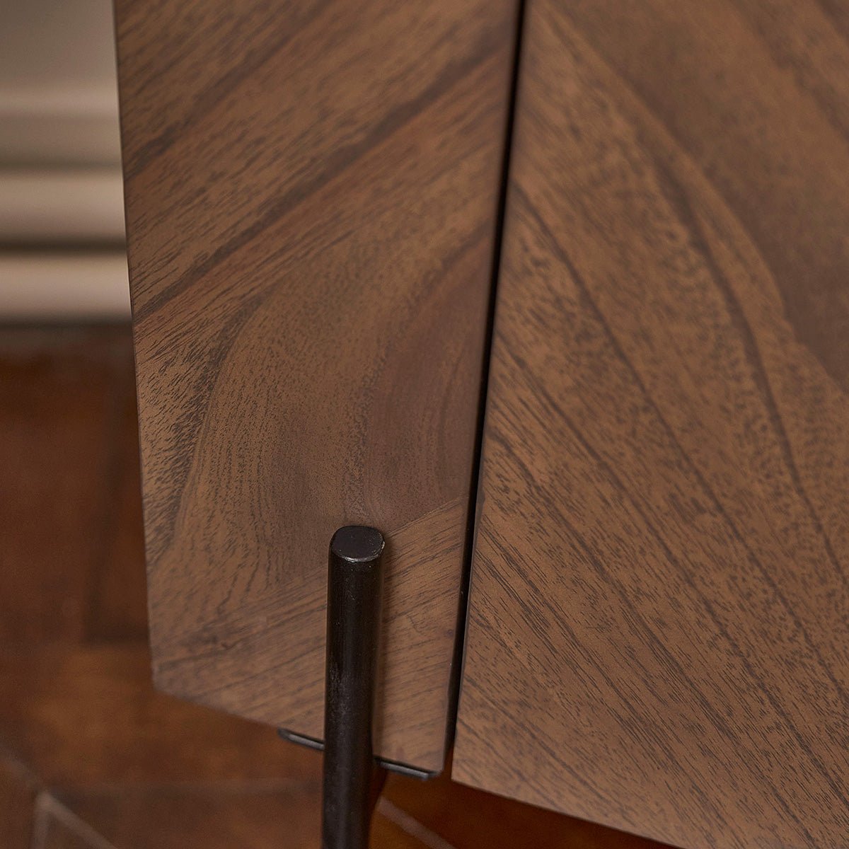 Bar en bois massif et métal 100 cm  CALIX marron, BERAH GETAH