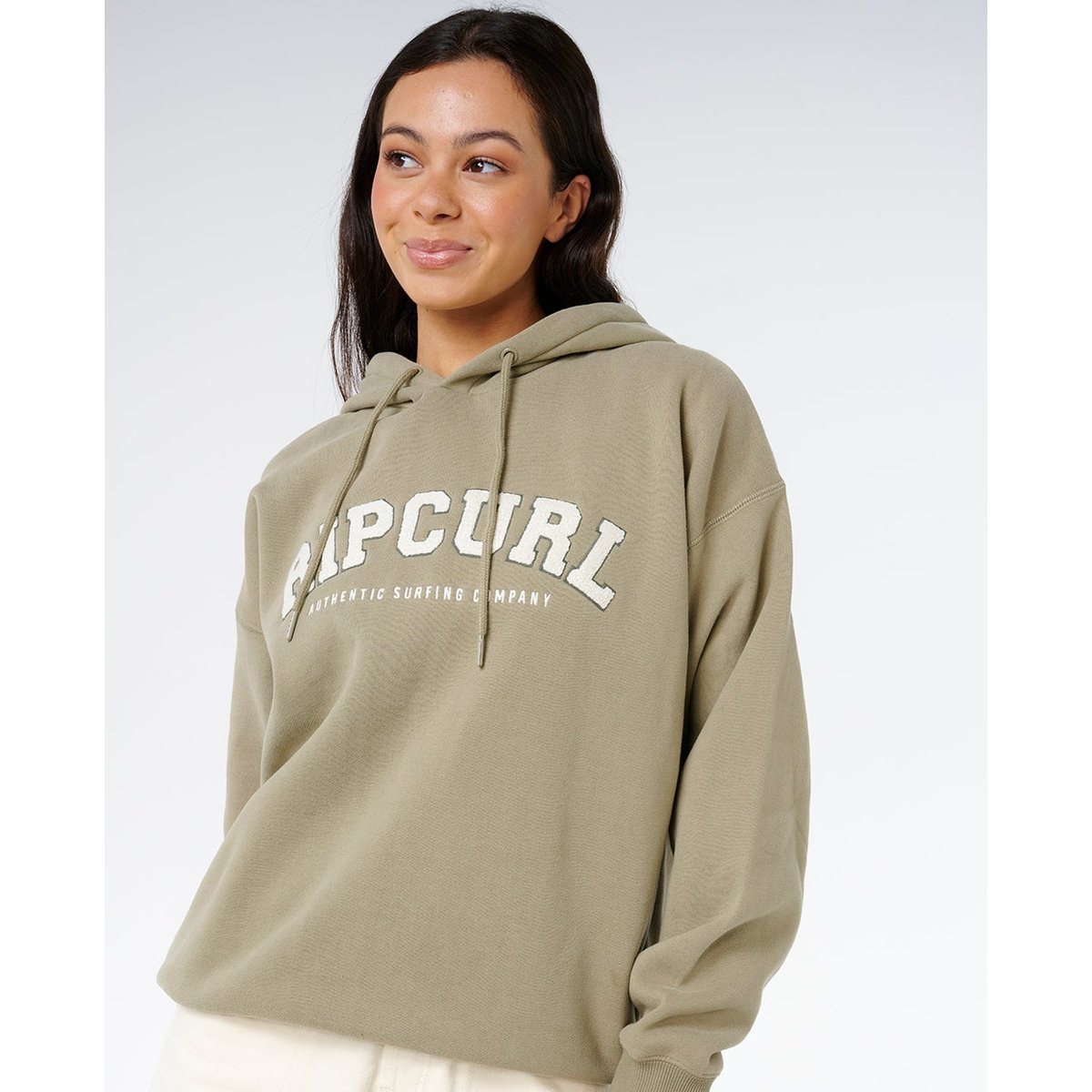 Sweat à capuche VARSITY olive, RIP CURL