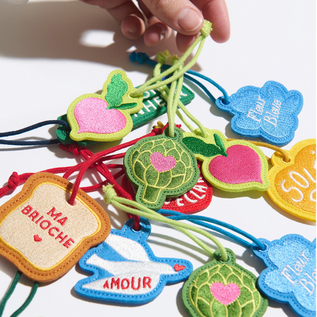 Porte-clés Coeur d'artichaut vert, EMOI EMOI