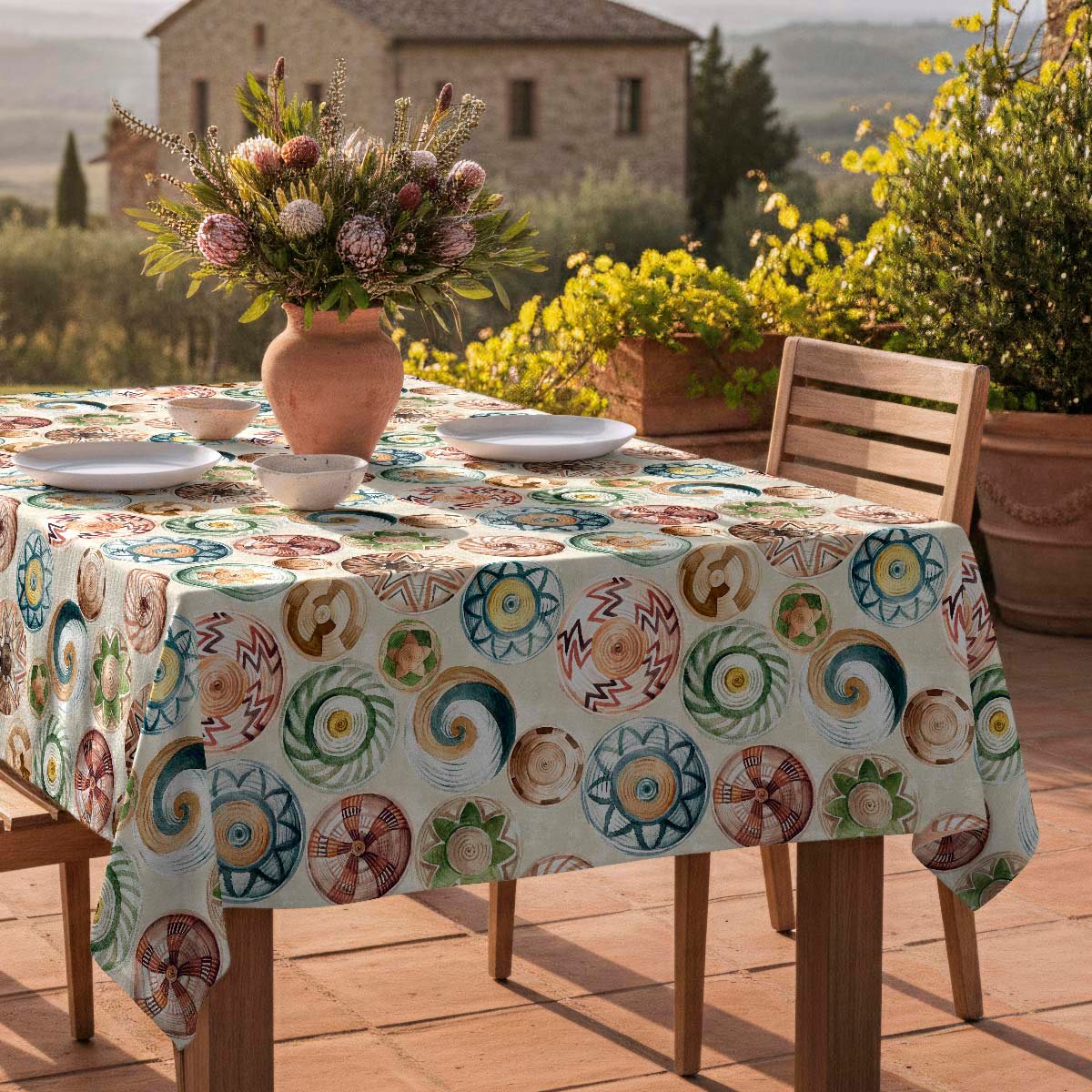 Nappe anti-taches Masai - 100% coton - multicolore, NAF NAF HOME