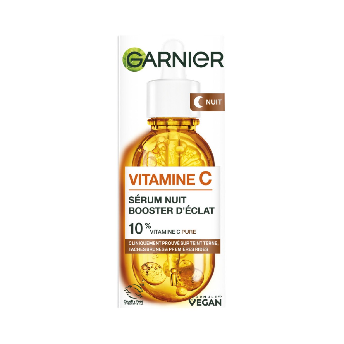 Sérum Vitamine C nuit Booster d'éclat 30ml couleur unique, GARNIER