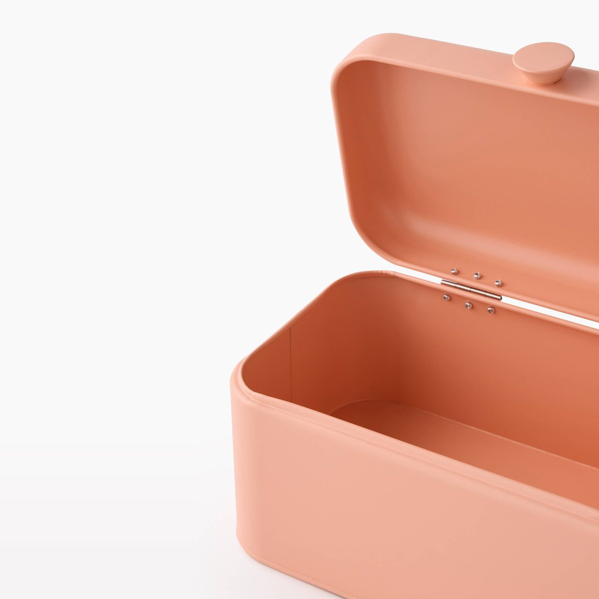 Boite avec bouton, 30,5X18,5X15,5cm, en fer capucine, MONOPRIX
