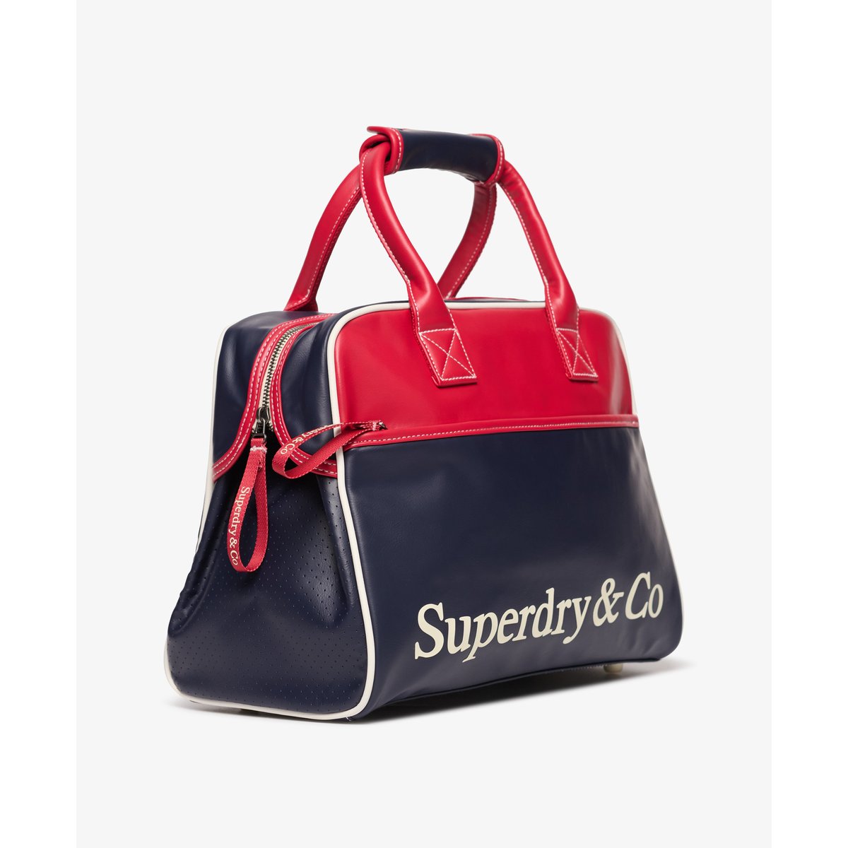 Sac de Sport Heritage Retro Classique bleu/rouge, SUPERDRY
