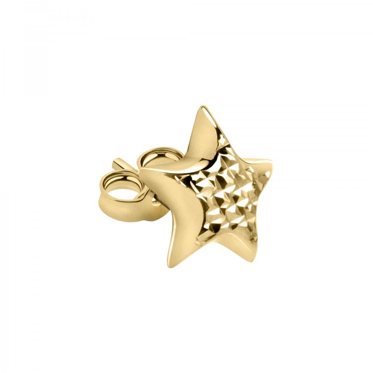 Boucles d'oreilles en or jaune 750 CLASSIC or jaune, BLUESPIRIT