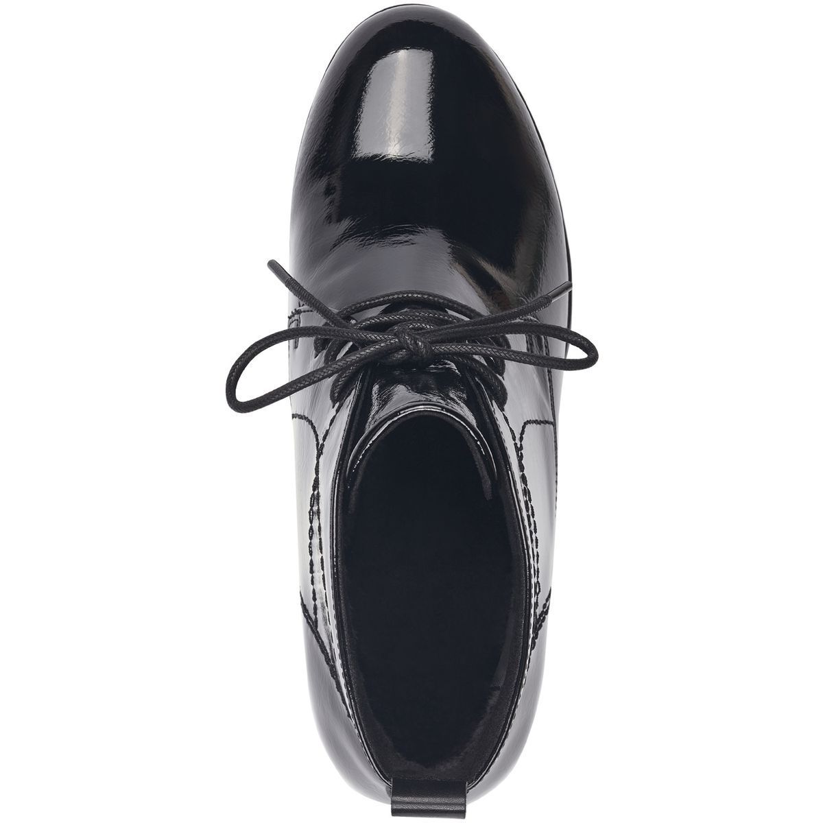 Bottine talon bloc noir laque, MARCO TOZZI