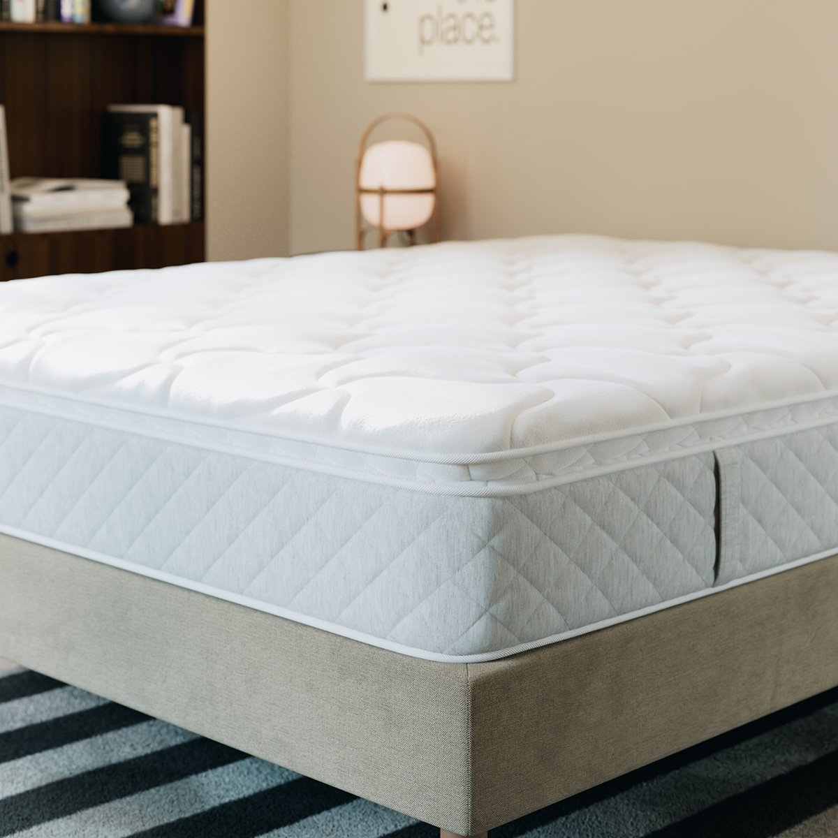 Matelas ressorts Bien-être Suprême blanc, SLOME