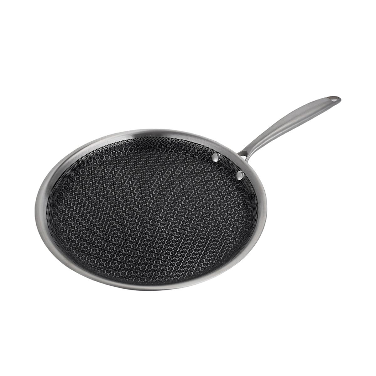 Crêpière 28cm triplex - "BlackSteel" couleur unique, LAGUIOLE CUISSON