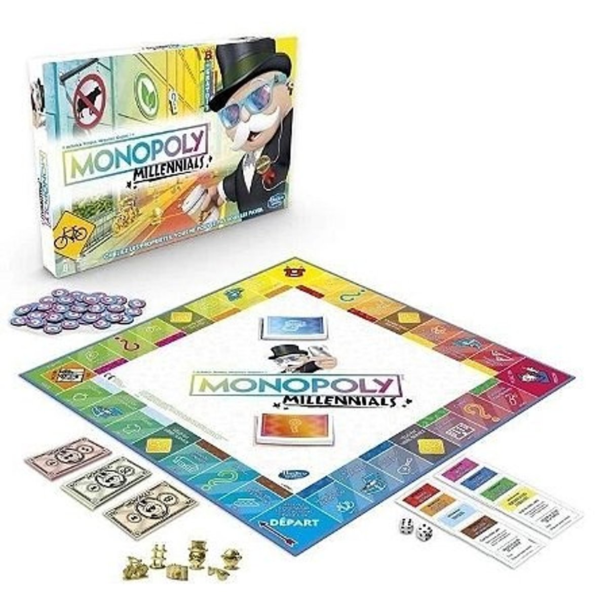 Monopoly Millennials couleur unique, HASBRO