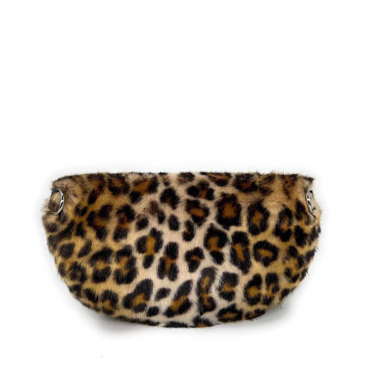 Sac banane en cuir et poils synthétiques LOU KITTY léopard, OH MY BAG