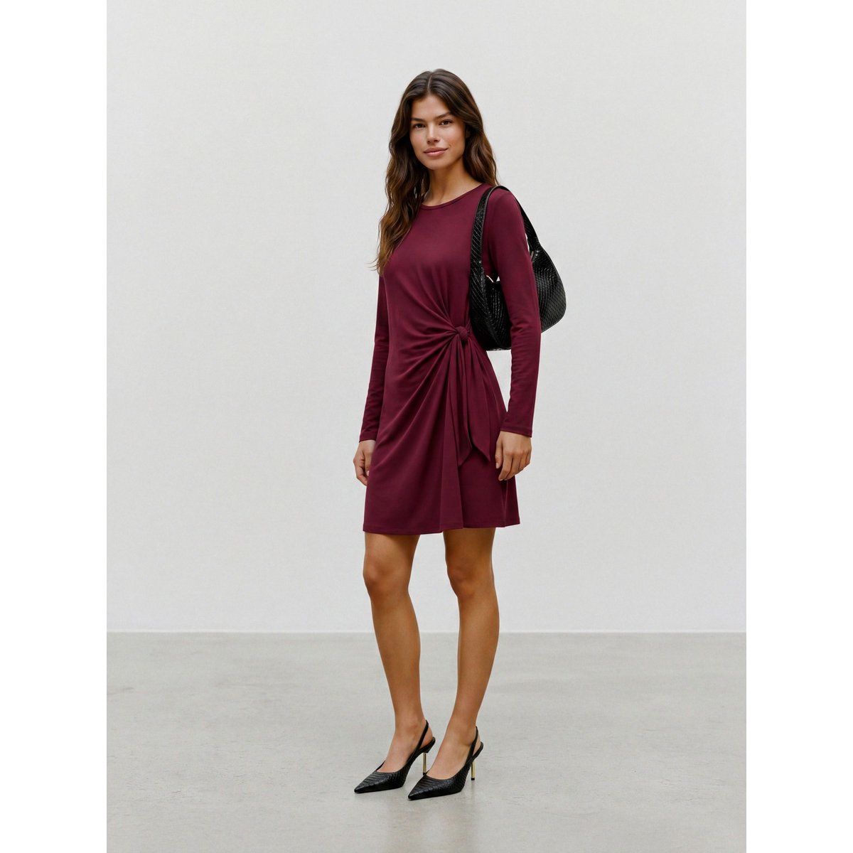 Robe windsor wine, VERO MODA