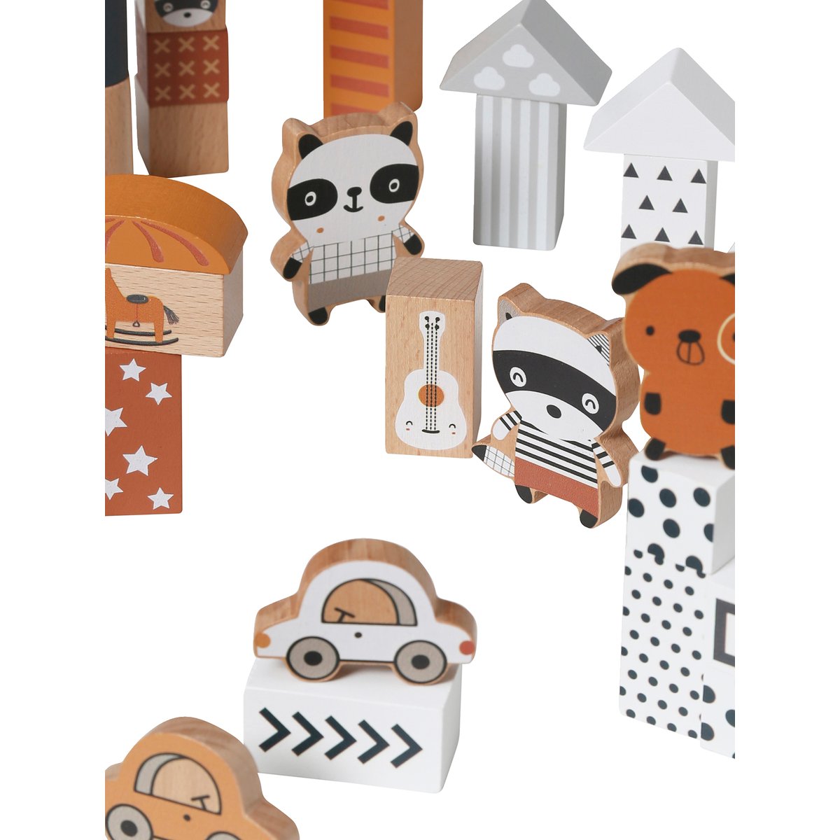 Coffret multi constructions RATON MIGNON en bois gris, VERTBAUDET