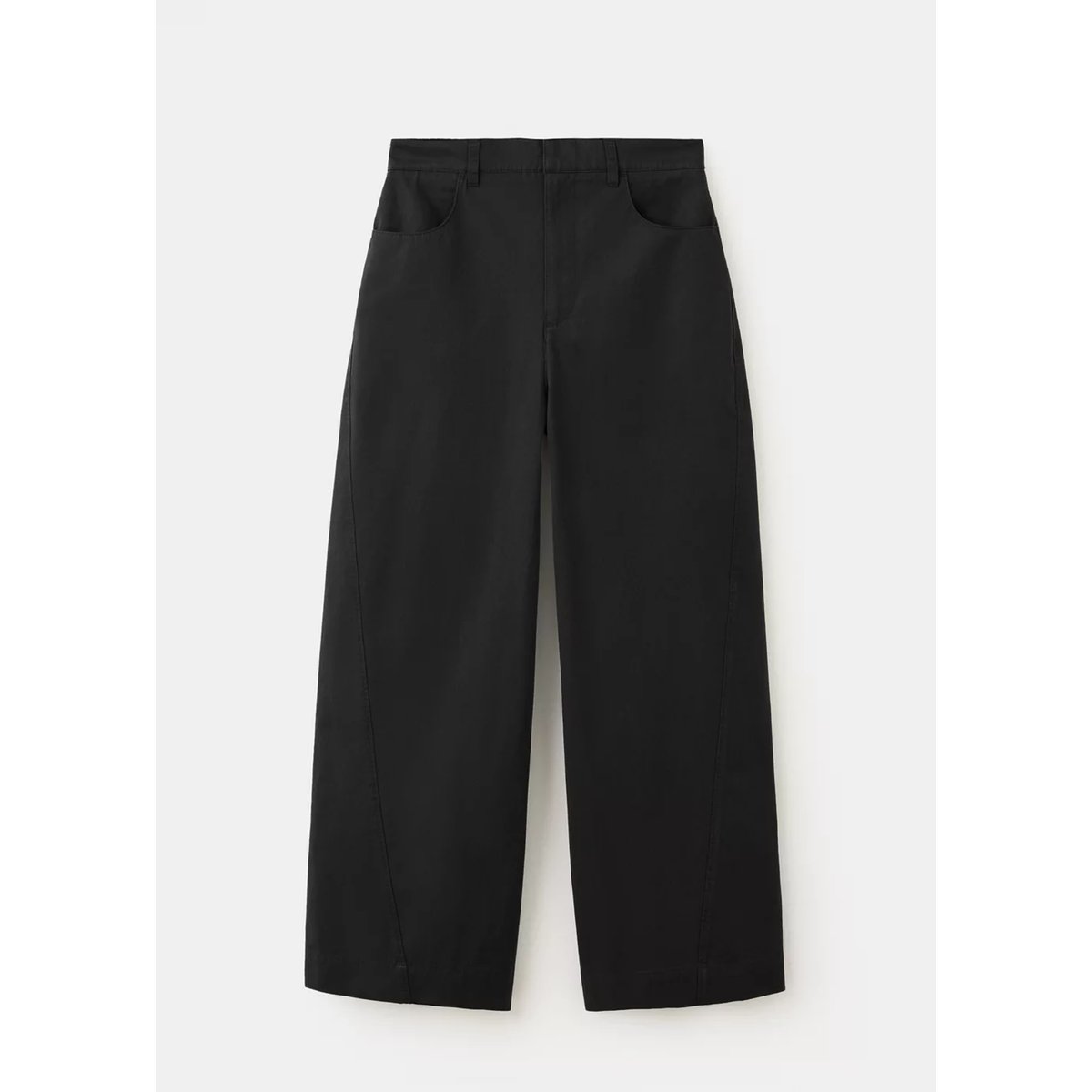 Pantalon ballon taille normale noir, MANGO