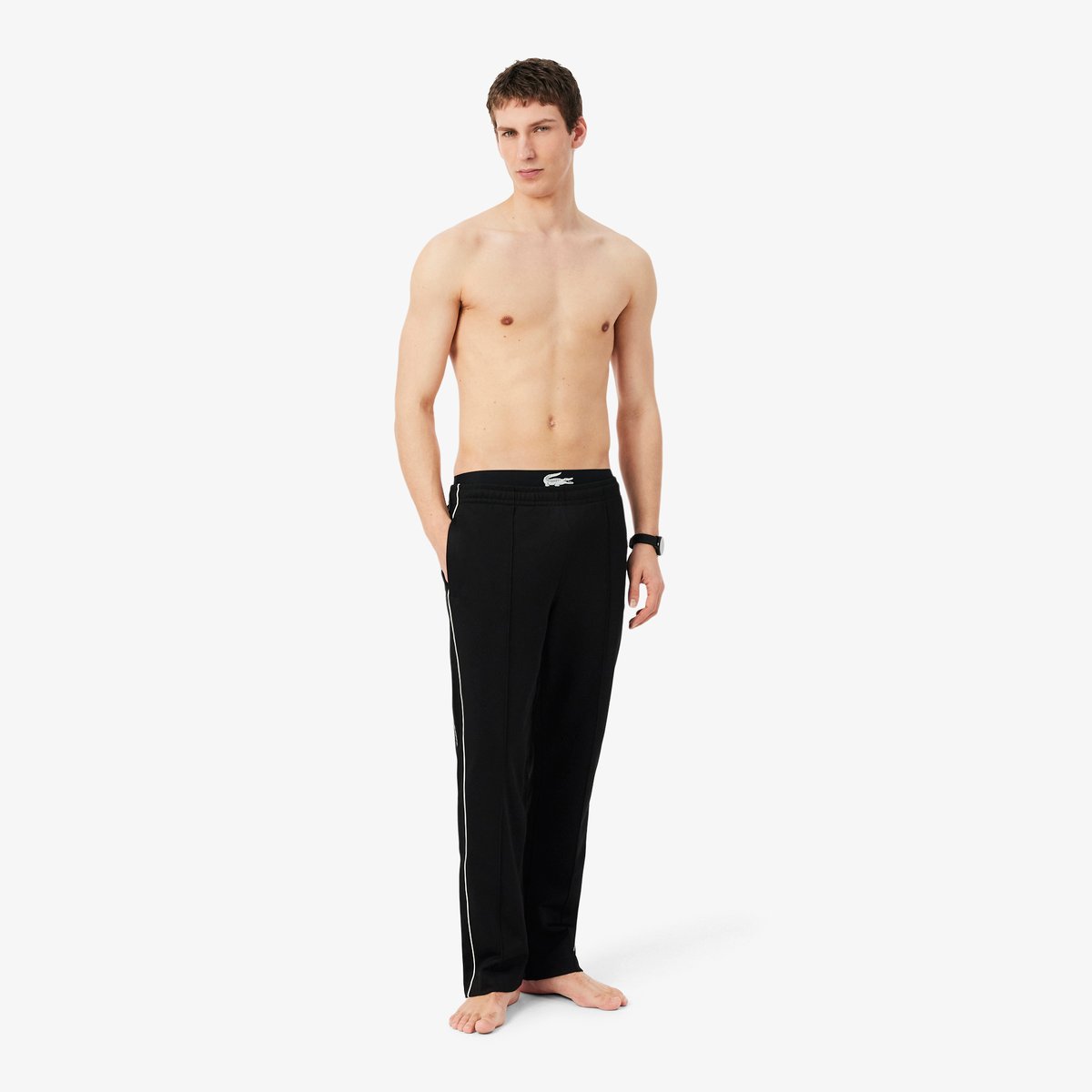 Lot de 3 boxers courts jersey stretch noir-031, LACOSTE