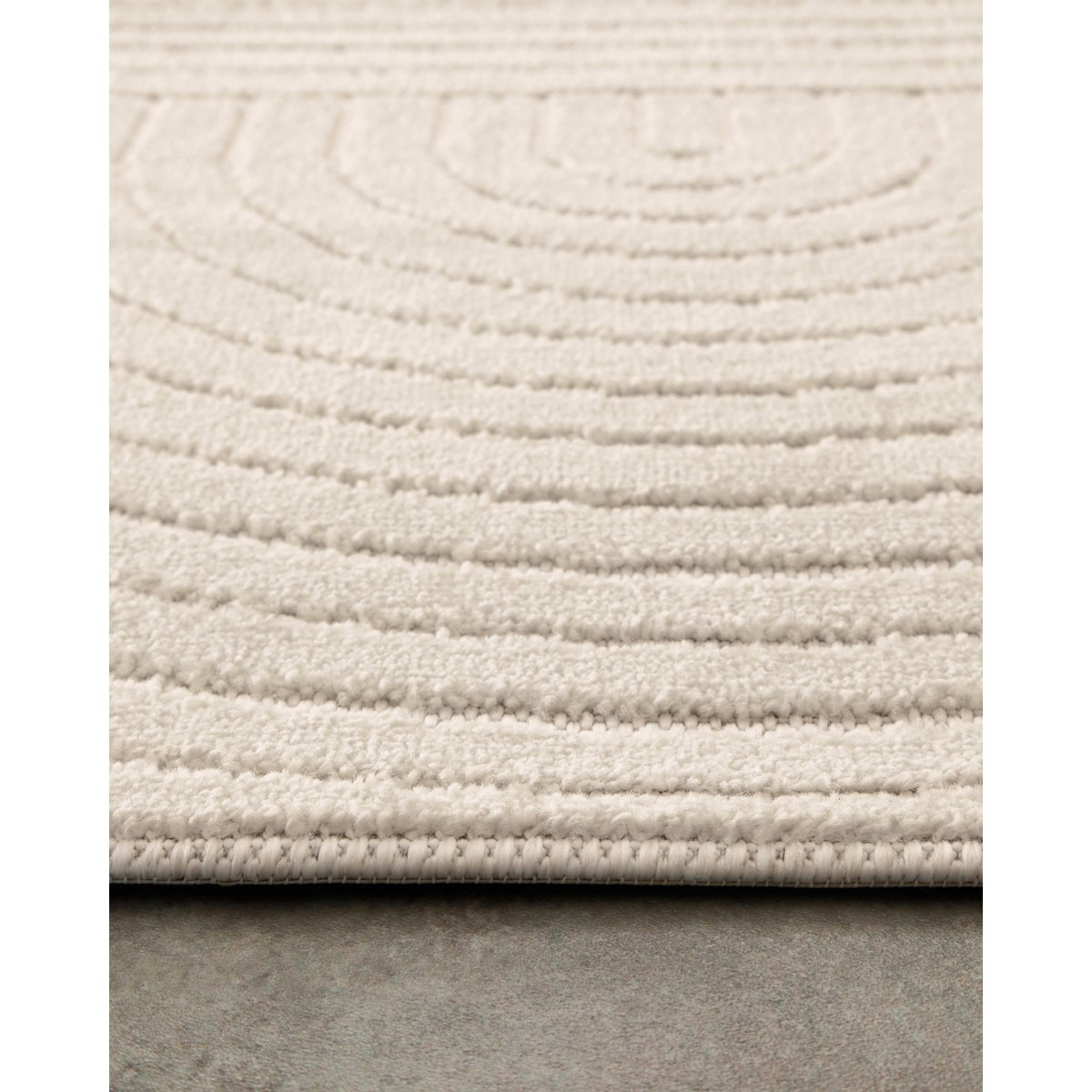 WECONhome Bacalar, tufté, tapis poils courts, motif rayures moderne, facile d'entretien, certifié OEKO-TEX® , Bacalar beige crème, WECON HOME