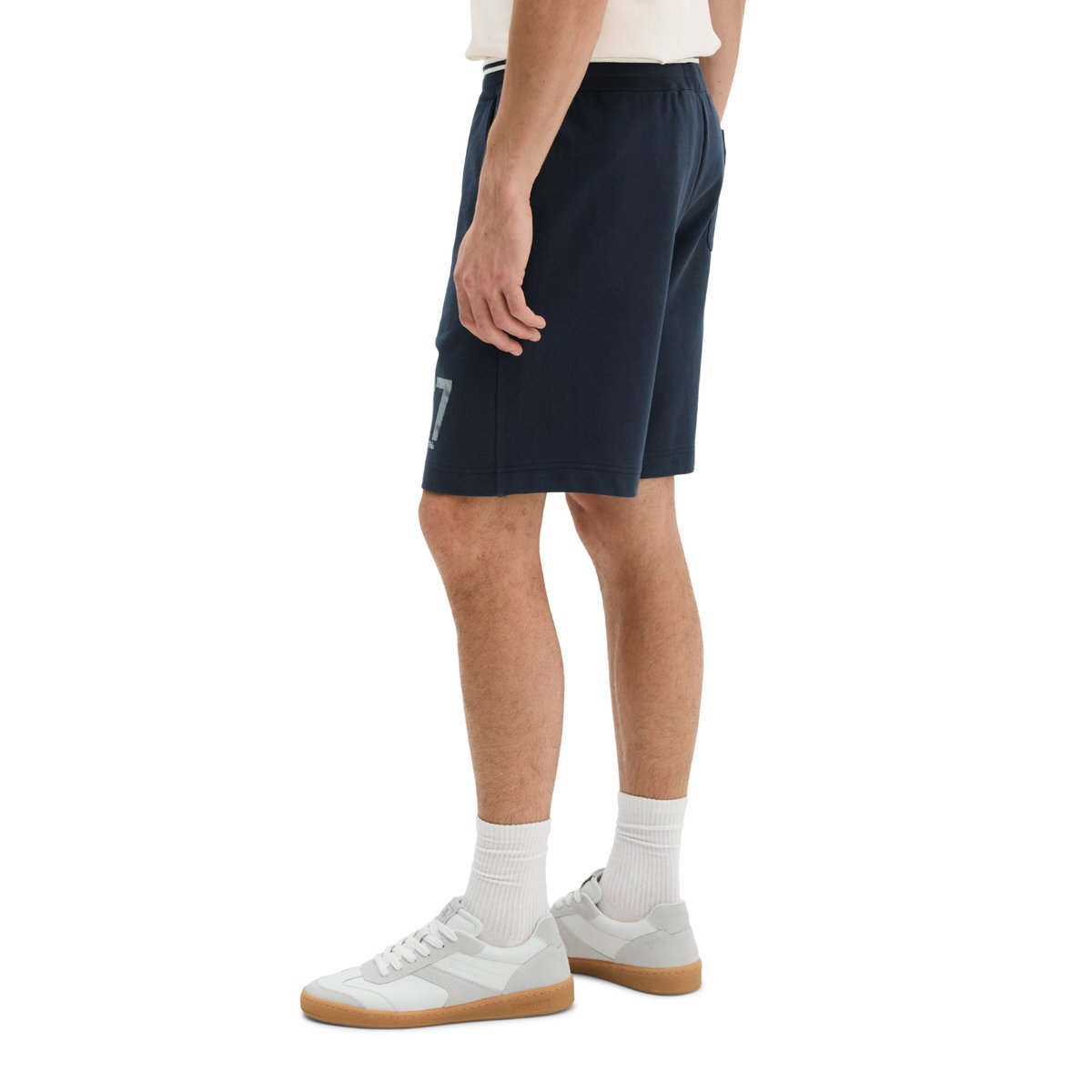 MOP Club '67 Sweat Short en pur coton bio bleu foncé, MARC O'POLO